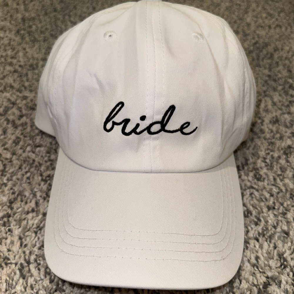 NEW White ‘Bride’ Baseball Cap